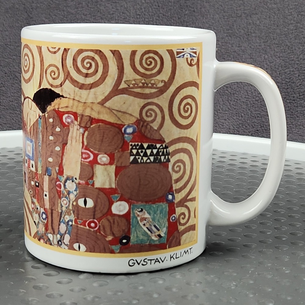 Gustav Klimt The Kiss Ceramic Coffee Mug Cup Cafe‎ Arts Henriksen Imports